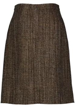 Damen Midirock mit Wolle und Alpaka