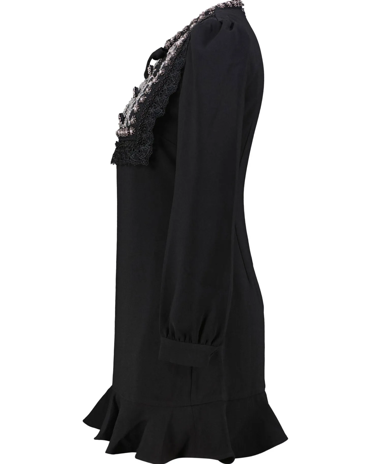 Damen Minikleid BLACK CREPE EMBELLISHED TUNIC