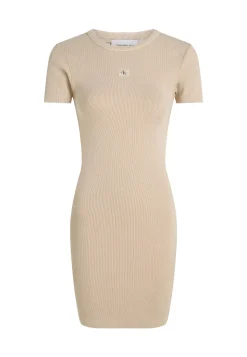 Damen Minikleid mit Rippstruktur Bodycon-Fit