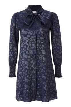 Damen Minikleid mit Schleifenkrage