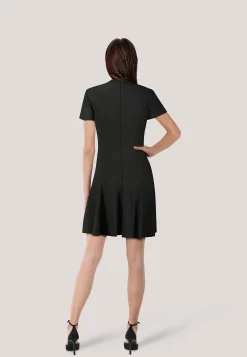 Damen Minikleid mit Schleifenbrosche
