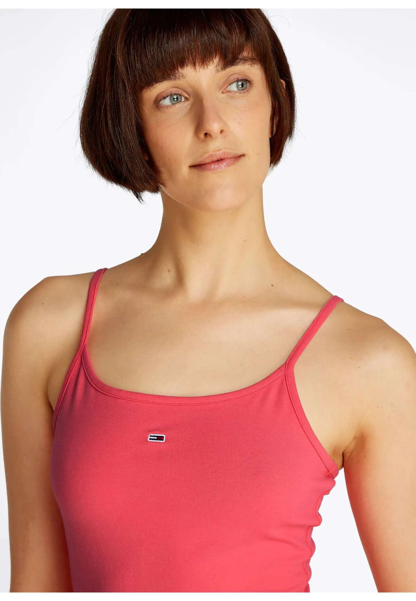 Damen Minikleid TJW ESSENTIAL STRAP FLARE DRESS Slim Fit