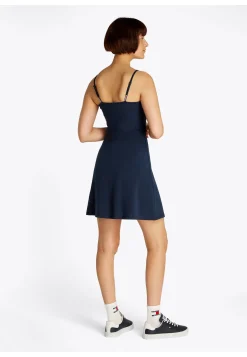 Damen Minikleid TJW ESSENTIAL STRAP FLARE DRESS Slim Fit