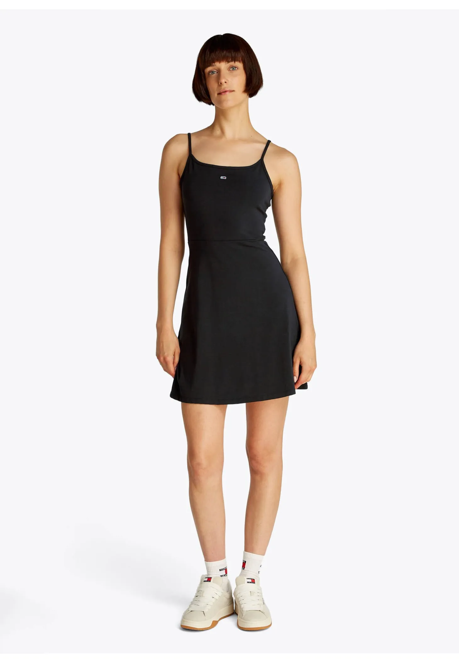 Damen Minikleid TJW ESSENTIAL STRAP FLARE DRESS Slim Fit