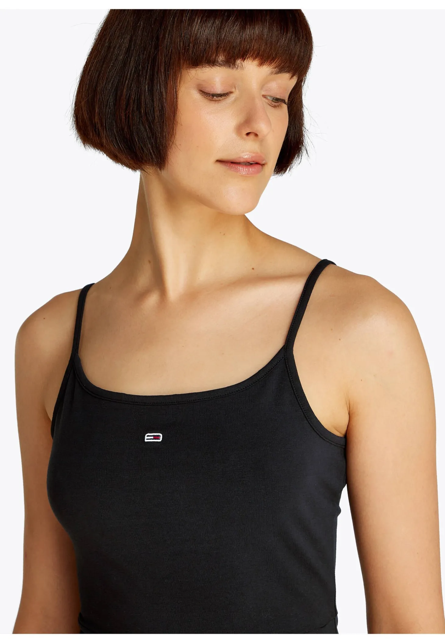 Damen Minikleid TJW ESSENTIAL STRAP FLARE DRESS Slim Fit