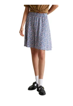 Damen Minirock aus Viskose-Crepe