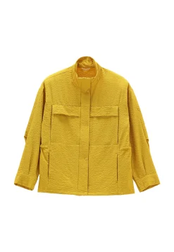 Damen Oversize-Jacke SUNFLOWER SAHARIANA aus Seersucker-Gewebe