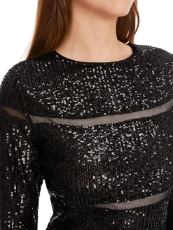 Damen Paillettenkleid