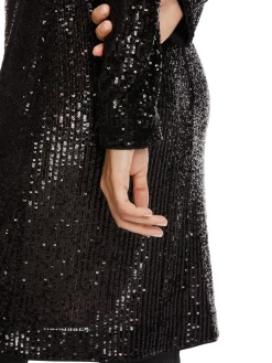 Damen Paillettenkleid