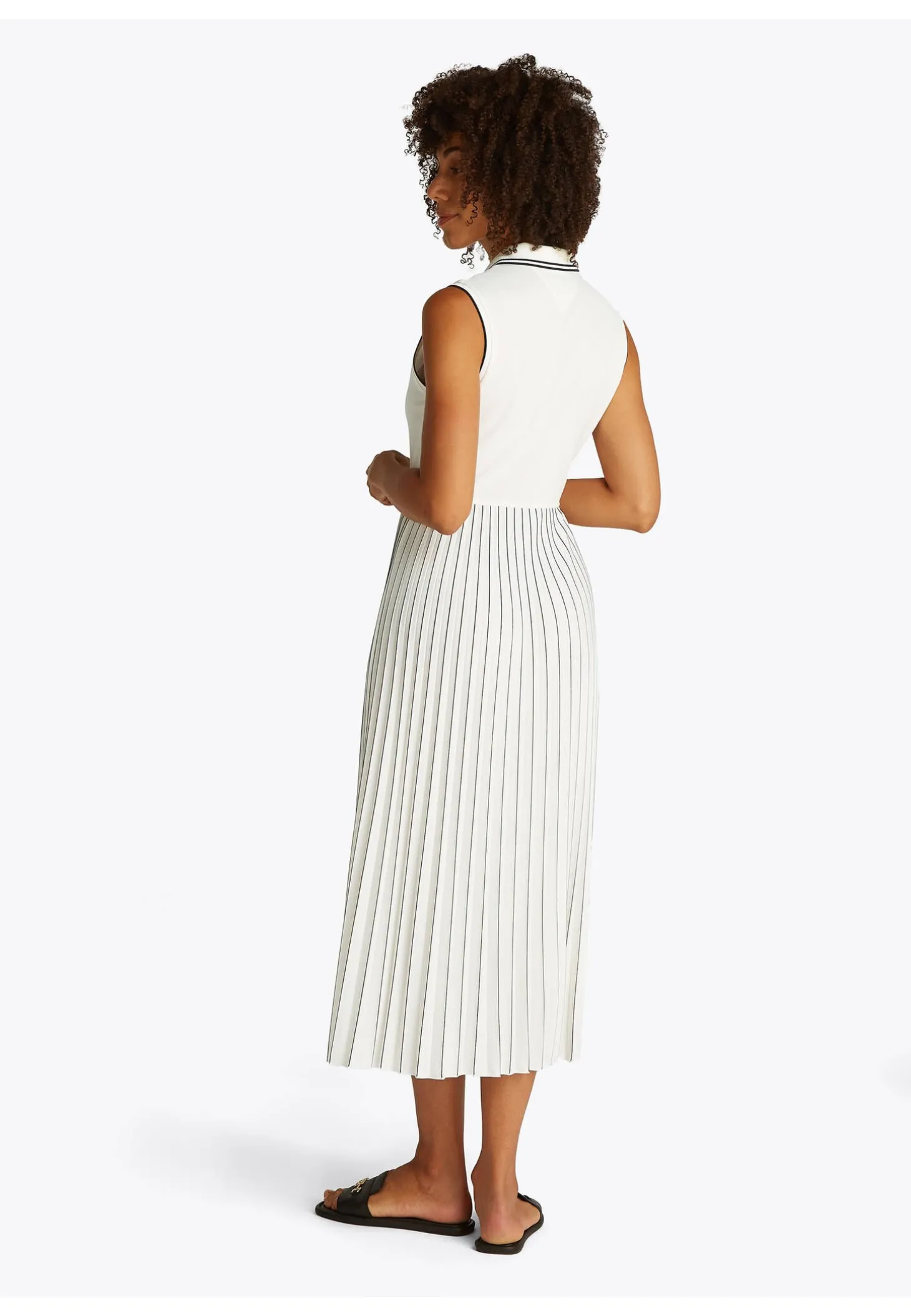 Damen Polokleid mit Falten