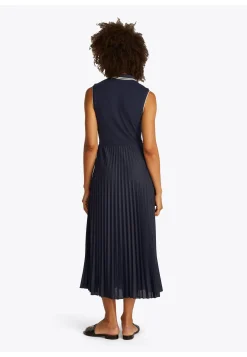 Damen Polokleid mit Falten