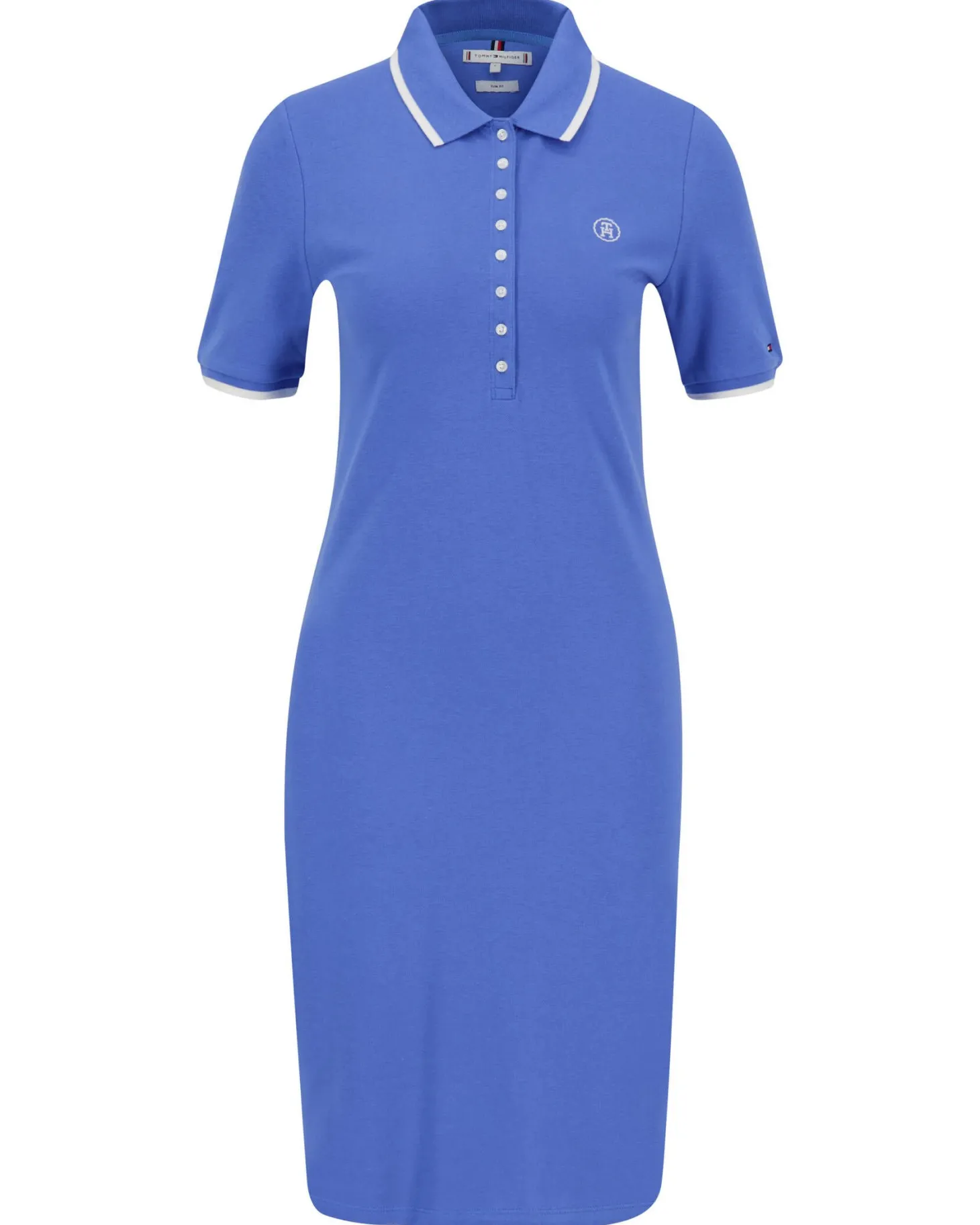 Damen Polokleid TH-MONOGRAMM Slim Fit