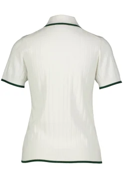 Damen Poloshirt aus Feinstrick