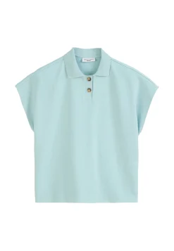 Damen Poloshirt aus Heavy-Jersey Wide Fit