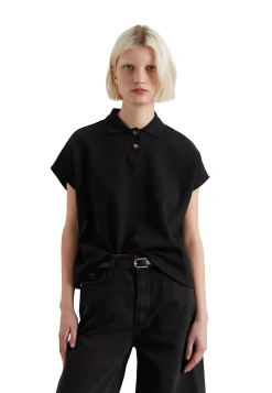 Damen Poloshirt Oversized Fit