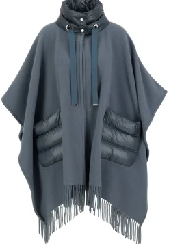 Damen Poncho aus Wolle mit Kaschmir RESORT