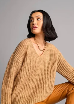 Damen Pullover aus weichem Wollmix