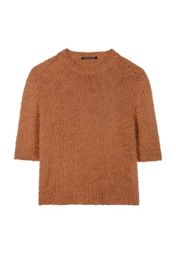 Damen Pullover in Fake-Fur-Optik