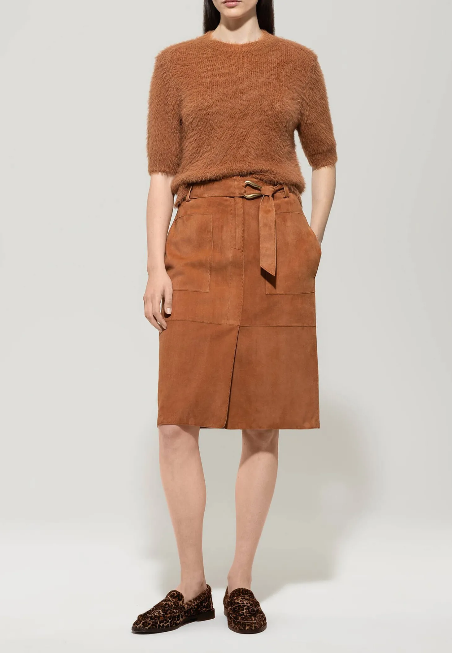 Damen Pullover in Fake-Fur-Optik