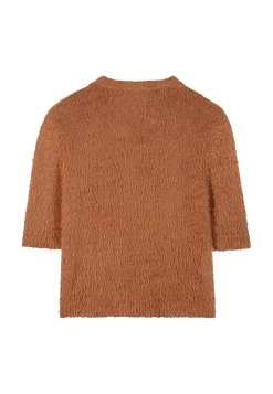 Damen Pullover in Fake-Fur-Optik