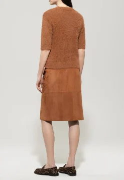 Damen Pullover in Fake-Fur-Optik