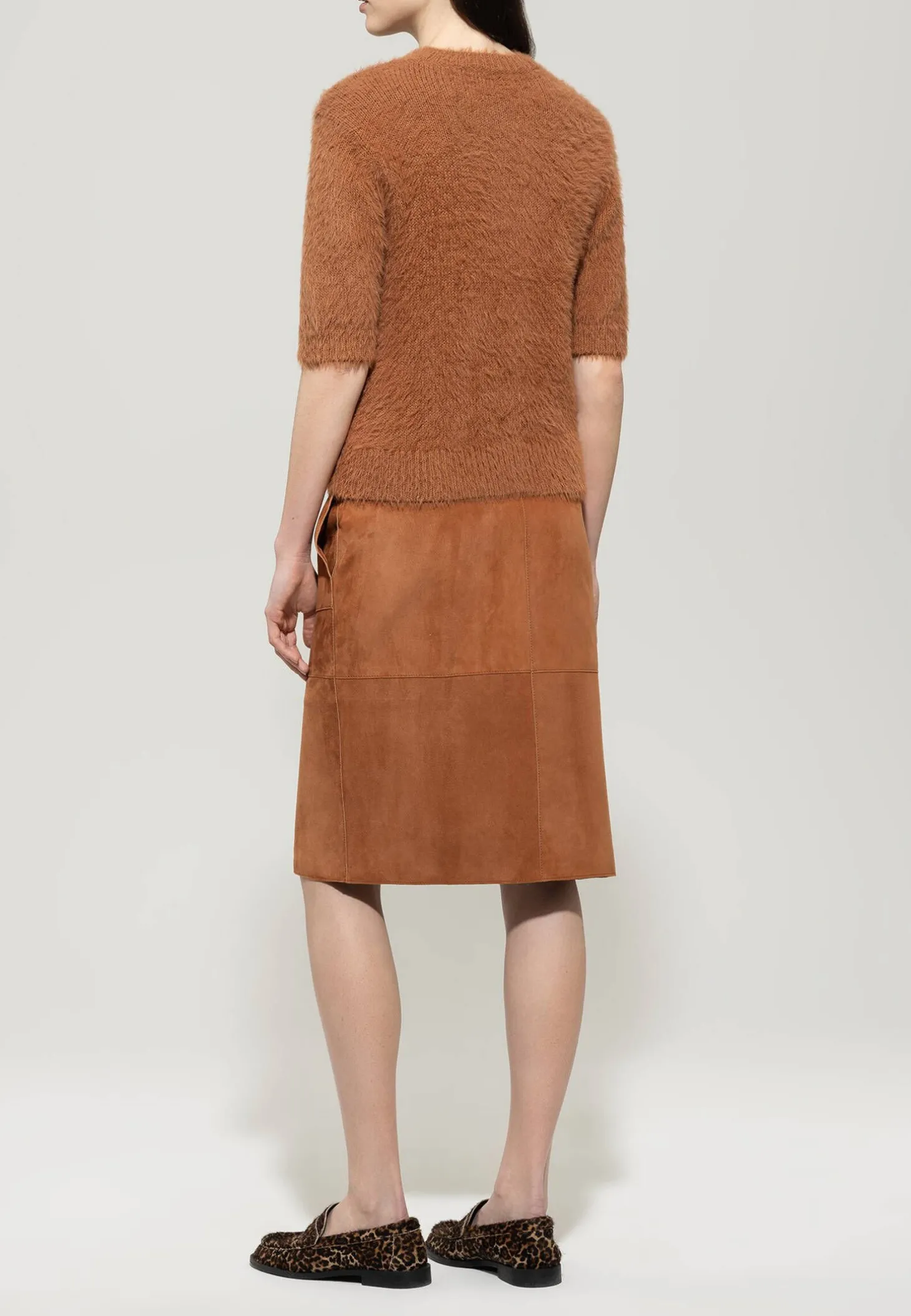 Damen Pullover in Fake-Fur-Optik