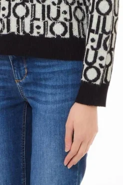 Damen Pullover mit Jacquardlogo