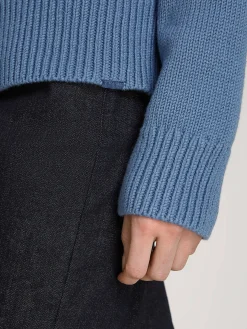Damen Pullover mit Stehkragen