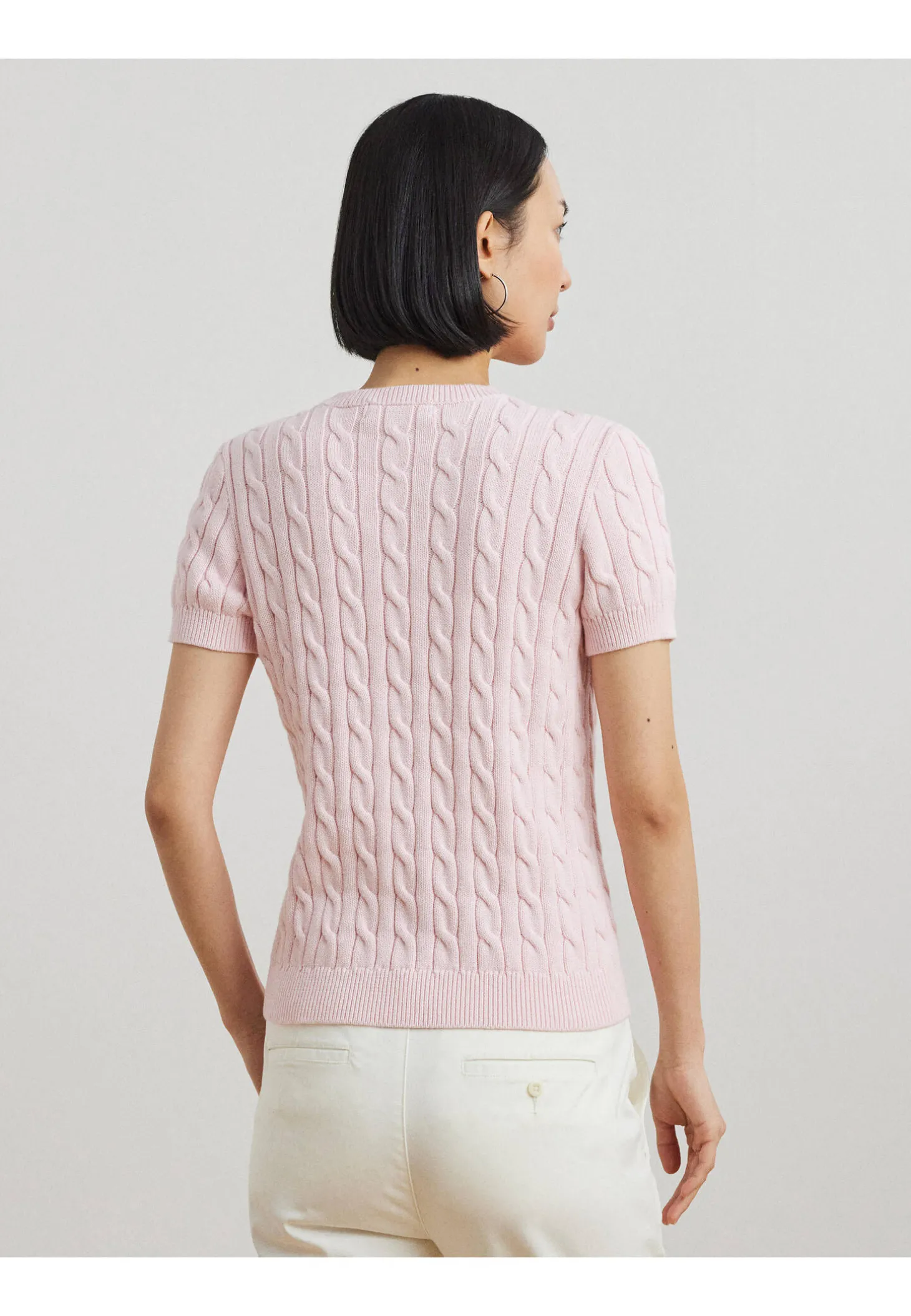 Damen Pullover mit Zopfmuster