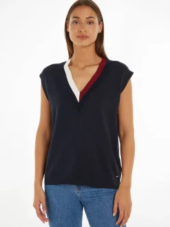 Damen Pullunder GLOBAL STRIPE SWEATER VEST