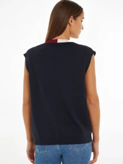 Damen Pullunder GLOBAL STRIPE SWEATER VEST