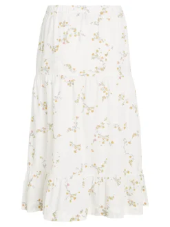 Damen Rock TJW POPLIN TIERED MIDI SKIRT