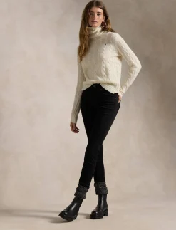 Damen Rollkragenpuller aus Wolle und Kaschmir