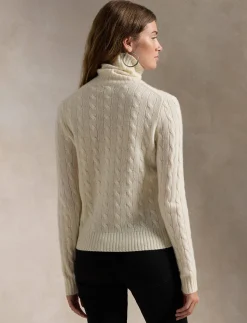 Damen Rollkragenpuller aus Wolle und Kaschmir