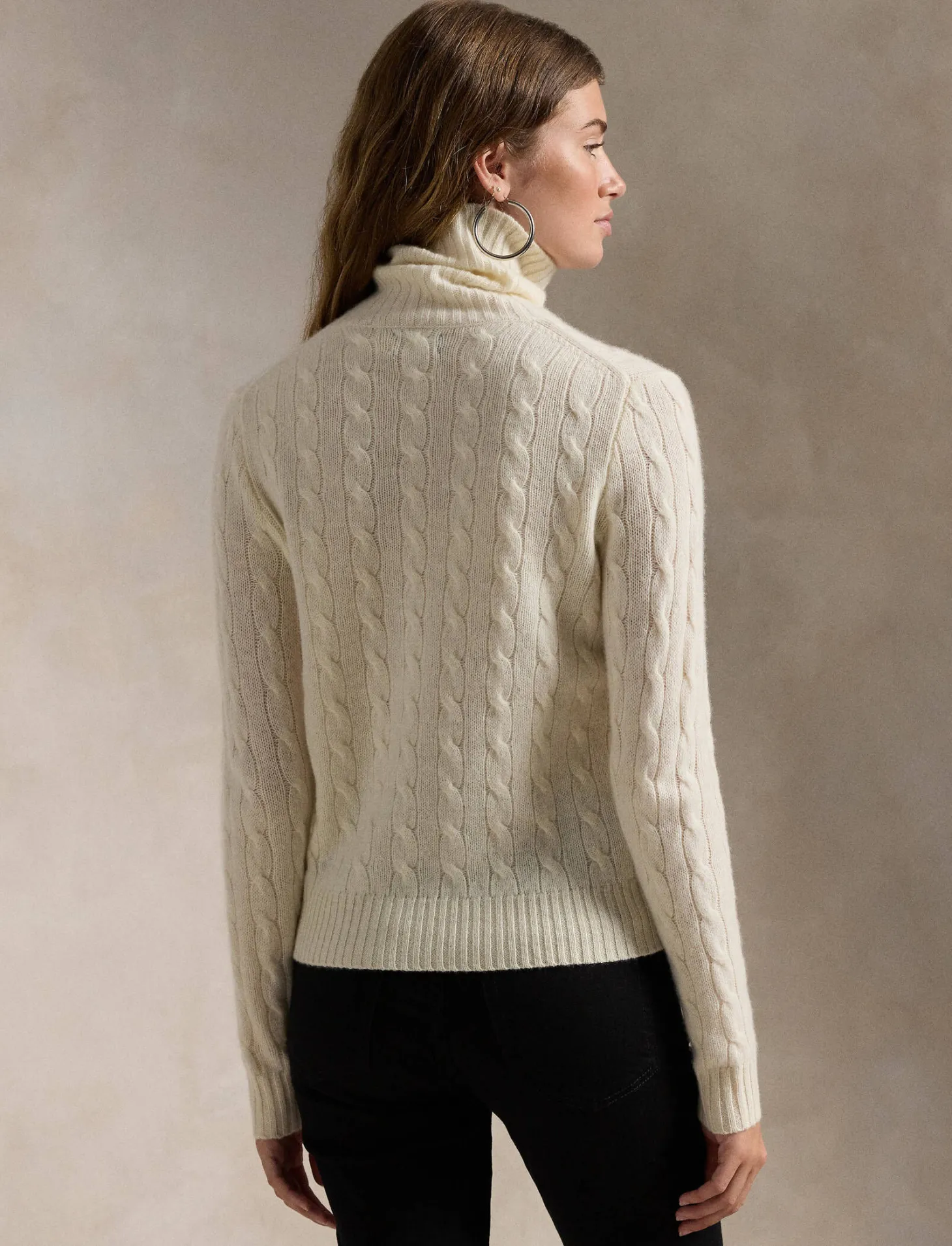 Damen Rollkragenpuller aus Wolle und Kaschmir