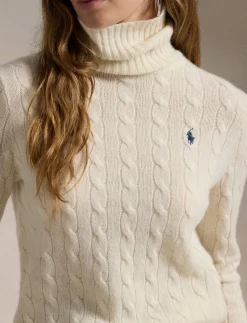 Damen Rollkragenpuller aus Wolle und Kaschmir