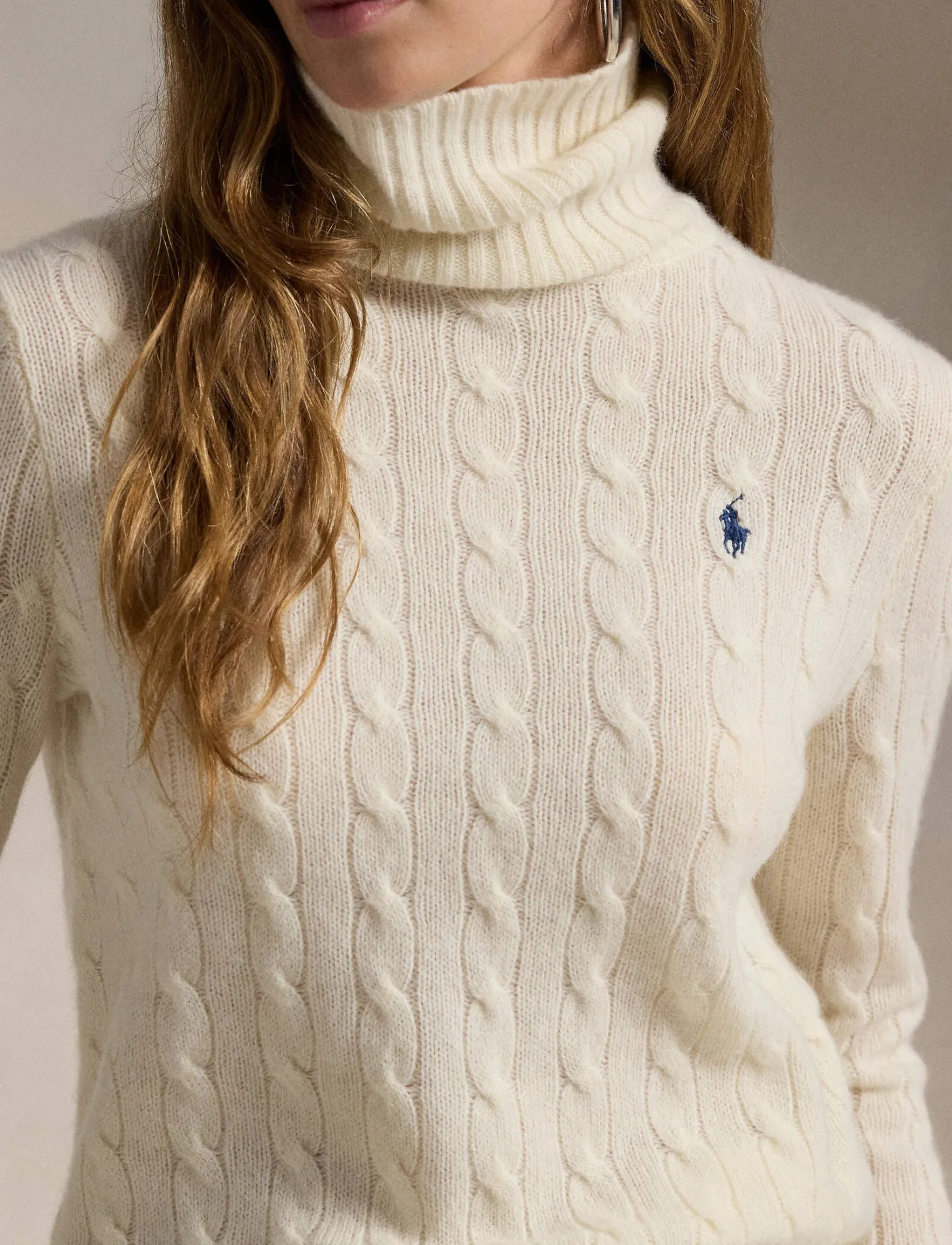 Damen Rollkragenpuller aus Wolle und Kaschmir