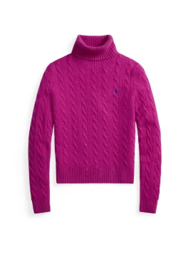 Damen Rollkragenpuller aus Wolle und Kaschmir