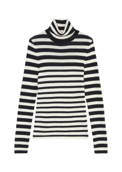 Damen Rollkragenpullover aus Wolle Slim Fit