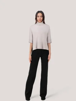 Damen Rollkragenpullover aus Wolle mit Kaschmir