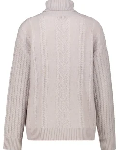 Damen Rollkragenpullover aus Wolle mit Kaschmir