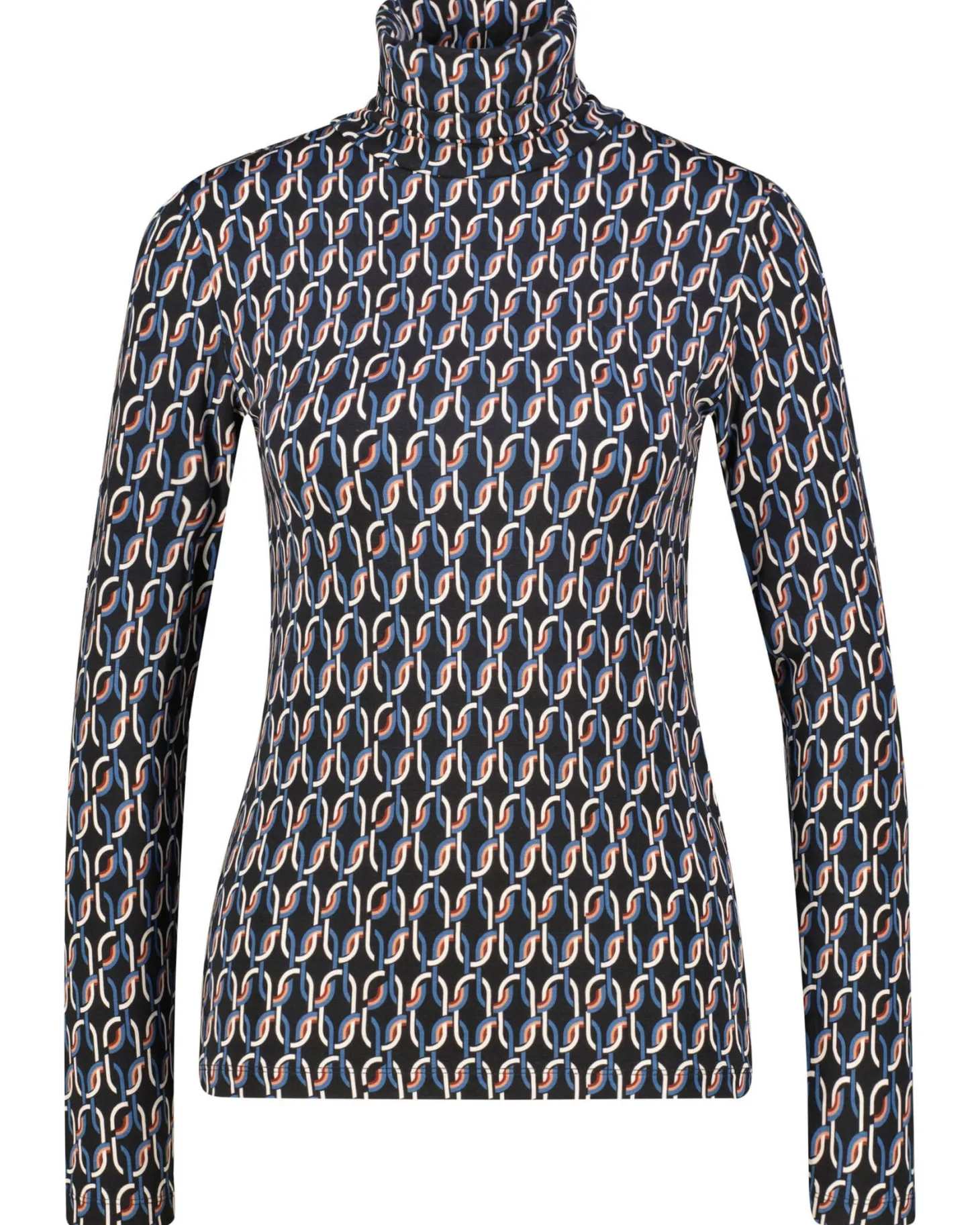 Damen Rollkragenshirt mit Print