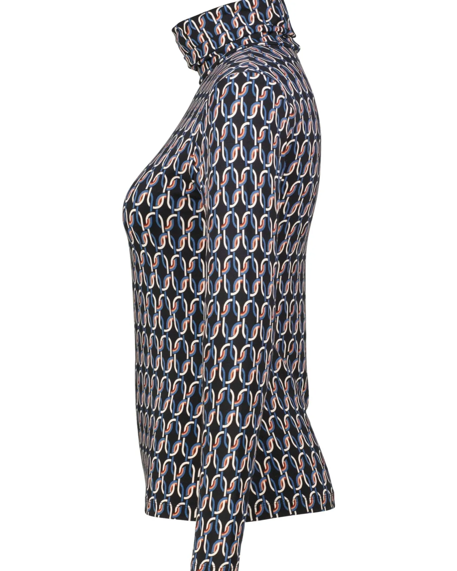 Damen Rollkragenshirt mit Print