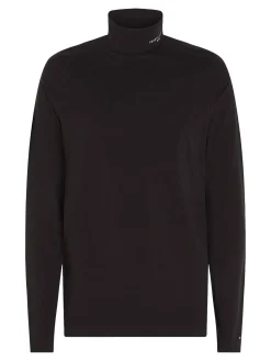 Damen Rollkragenshirt TOMMY LOGO ROLL NECK LS TEE