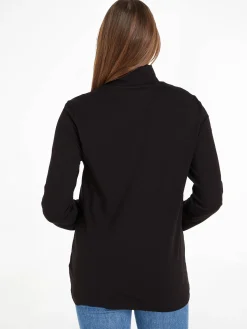 Damen Rollkragenshirt TOMMY LOGO ROLL NECK LS TEE