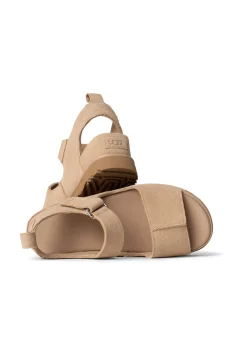 Damen Sandalen aus Veloursleder GOLDENSTAR HI