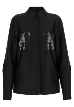 Damen Satinbluse MARGUERITE