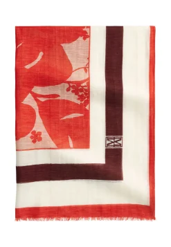 Damen Schal aus Leinen-Baumwollmischung