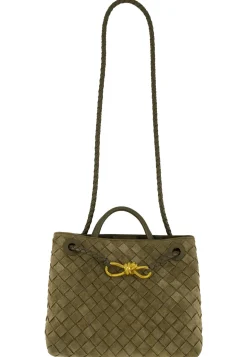 Damen Schultertasche ANDIAMO SMALL SUEDE INTRECCIATO