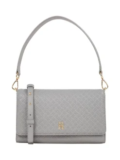 Damen Schultertasche mit geprägten TH-Monogramm